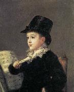 Francisco Jose de Goya Portrait of Mariano Goya, the Artist's Grandson oil painting on canvas